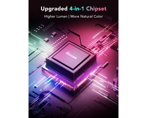 Світлодіодна стрічка Govee H100E LED Compatible extension of H61E1, 1.0m, RGBIC , WI-FI/Bluetooth, white (H100E0D1)