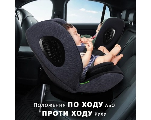 Автокрісло Bugs Aera 360 i-Size, ISOFIX, (0–36 кг) Shadow Grey (4823056520003)