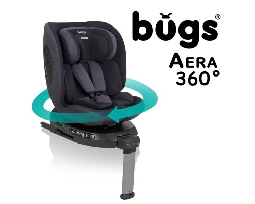 Автокрісло Bugs Aera 360 i-Size, ISOFIX, (0–36 кг) Shadow Grey (4823056520003)