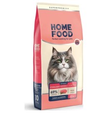 Сухий корм для кішок Home Food Hairball control For sterilised з індичкою та ягодами 10 кг (4820235020880)