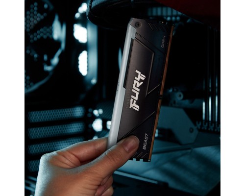 Модуль пам'яті для комп'ютера DDR4 16GB 3200 MHz Beast RGB Kingston Fury (ex.HyperX) (KF432C16BB12A/16WP)