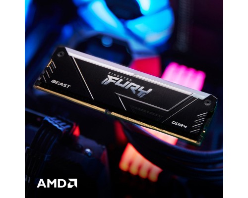 Модуль пам'яті для комп'ютера DDR4 16GB 3200 MHz Beast RGB Kingston Fury (ex.HyperX) (KF432C16BB12A/16WP)