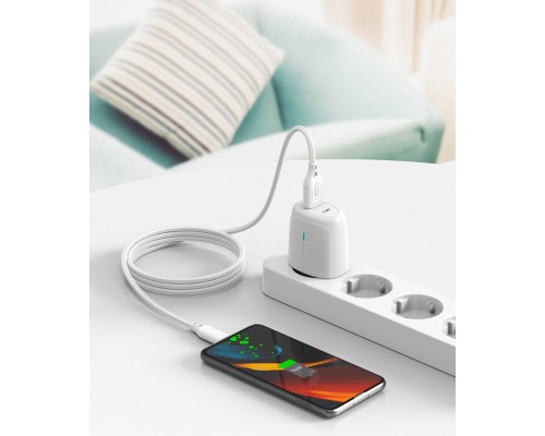 Дата кабель USB 2.0 AM to Micro 5P 1.0m braided white XO (NB235_M_White)