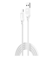 Дата кабель USB 2.0 AM to Micro 5P 1.0m braided white XO (NB235_M_White)