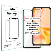 Скло захисне BeCover ZTE Blade A56 Black (714375)