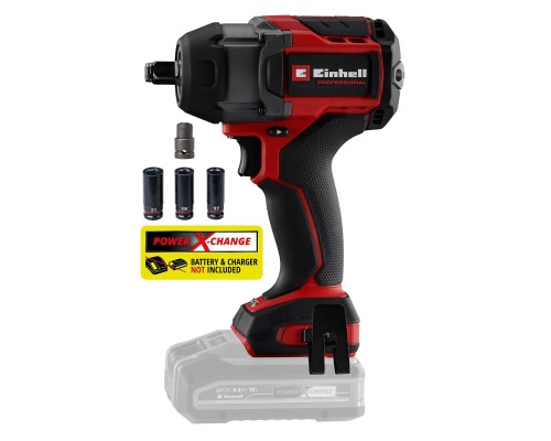 Гайковерт Einhell Professional TP-CW 18/750-C Li BL - Solo 18V, безщітковий, 750Нм 0-2200об/хв, 1.78кг (без АКБ та (4510065)