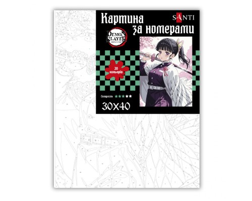 Картина по номерам Santi Demon Slayer Shinobu Kocho 30*40 см (955044)