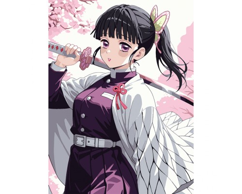 Картина по номерам Santi Demon Slayer Shinobu Kocho 30*40 см (955044)