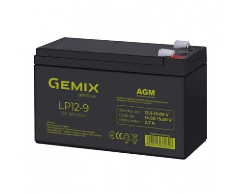 Батарея до ДБЖ Gemix LP 12В 9Ач (LP12-9) 