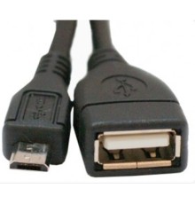 Дата кабель OTG USB 2.0 AF to Micro 5P 0.8m Atcom (16028)