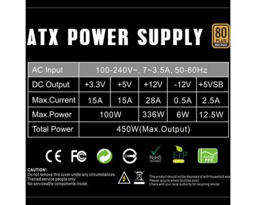 Блок живлення Gamemax 450W (GP-450)