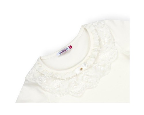 Кофта дитяча Matilda з мереживною оборкою (4802-140G-cream)