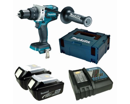 Шуруповерт Makita LXT, 3Аг х 3шт, кейс, 115/60 Нм (DDF481RFE3)