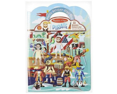 Набір для творчості Melissa&Doug Об'ємні багаторазові наліпки Пірати (MD9102)