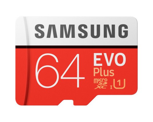 Карта пам'яті Samsung 64GB microSDXC class 10 UHS-I U1 Evo Plus V2 (MB-MC64HA/RU)