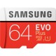 Карта пам'яті Samsung 64GB microSDXC class 10 UHS-I U1 Evo Plus V2 (MB-MC64HA/RU)