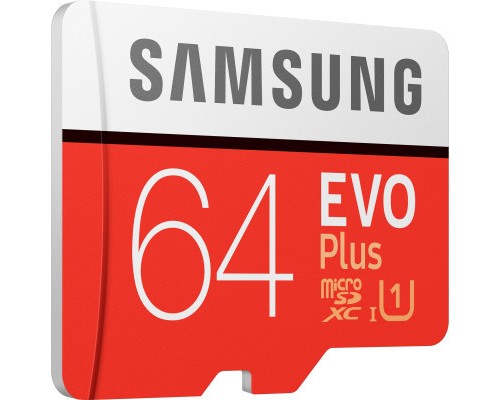 Карта пам'яті Samsung 64GB microSDXC class 10 UHS-I U1 Evo Plus V2 (MB-MC64HA/RU)