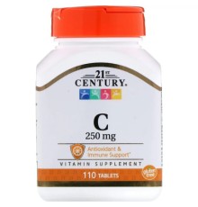 Вітамін 21st Century Вітамін C, 250 мг, 110 пігулок (CEN-22294)