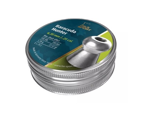 Пульки H&N Baracuda Hunter 6,35 мм , 1,78 г, 150 шт/уп. (92176350001)
