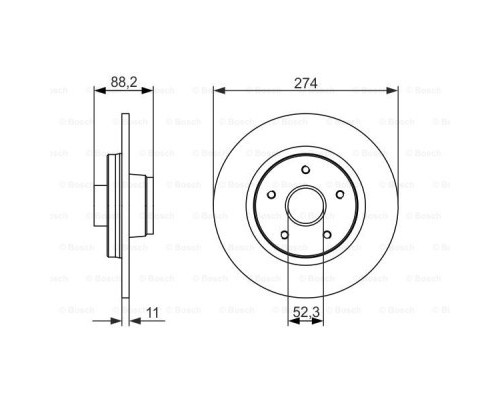 Гальмівний диск Bosch 0 986 479 695