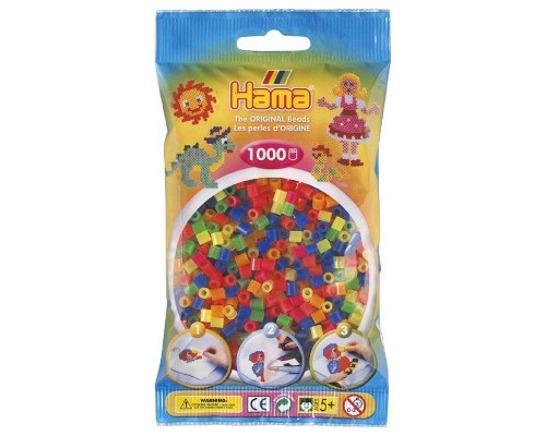 Набір для творчості Hama кольорових намистин 1000 шт термомозаіка (207-51)