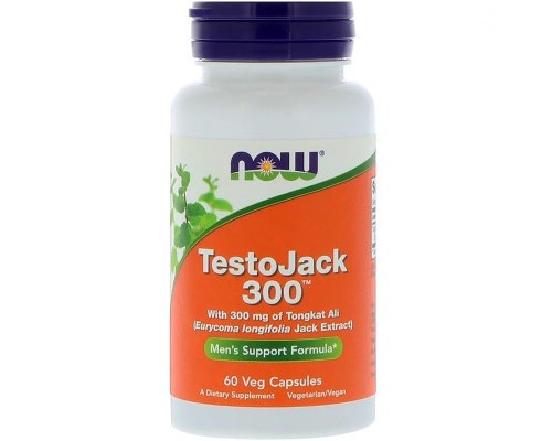 Трави Now Foods Репродуктивне Здоров'я Чоловіків ТестоДжек, TestoJack 300, 6 (NOW-02202)
