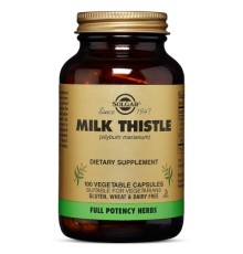 Трави Solgar Розторопша, Milk Thistle, 100 вегетаріанських капсул (SOL03972)