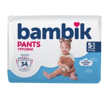 Підгузки Bambik трусики 5 (12-17 кг) 34 ш (4823071652543)