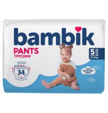Підгузки Bambik трусики 5 (12-17 кг) 34 ш (4823071652543)
