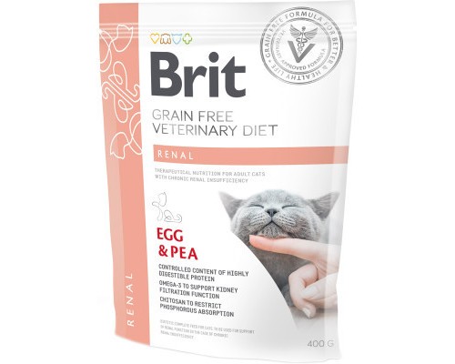 Сухий корм для кішок Brit GF VetDiets Cat Renal 400 г (8595602528332) Сухий корм для кішок Brit GF VetDiets Cat Renal 400 г (8595602528332)