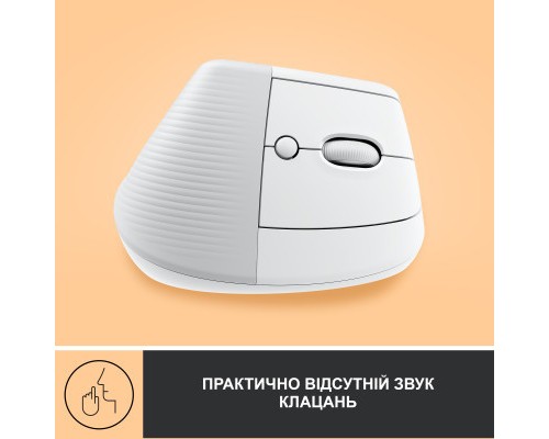 Мишка Logitech Lift Vertical Ergonomic Wireless/Bluetooth White (910-006475)
