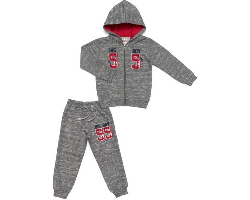 Спортивний костюм дитячий Breeze з капюшоном (9672-110B-gray)