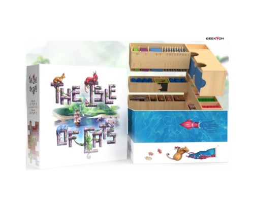 Настільна гра Geekach Games Острів кішок. Органайзер Big '2-minute' Box (доповнення), українська (GKCH001org)