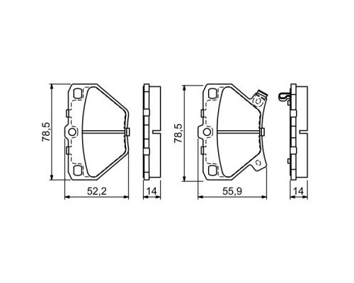 Гальмівні колодки Bosch 0 986 424 630