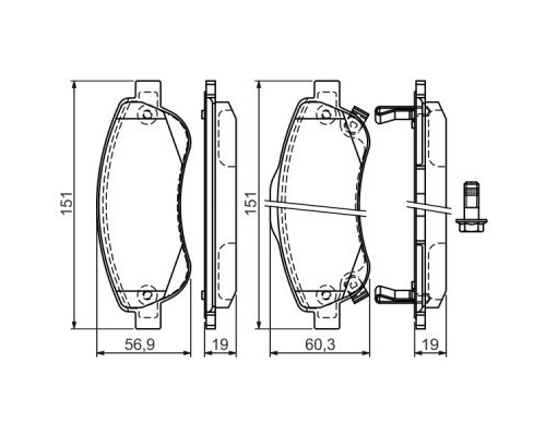 Гальмівні колодки Bosch 0 986 494 379