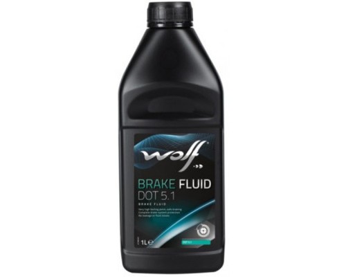 Гальмівна рідина Wolf BRAKE FLUID DOT 5.1 1л (8308307)