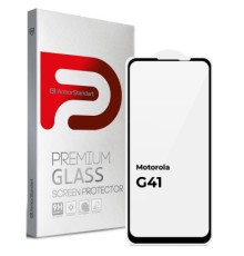 Скло захисне Armorstandart Full Glue Motorola G41 Black (ARM65485)