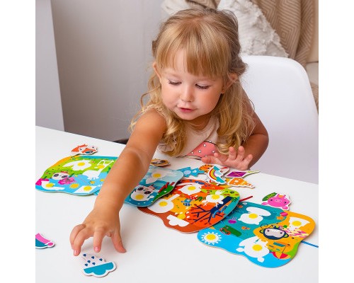 Розвиваюча іграшка Vladi Toys Гра-шнурівка Fisher Price Пори року (укр) (VT5303-25)