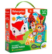 Розвиваюча іграшка Vladi Toys Гра-шнурівка Fisher Price Пори року (укр) (VT5303-25)