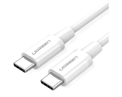 Дата кабель USB-C to USB-C 1.5m US264 18W ABS Cover White Ugreen (60519)