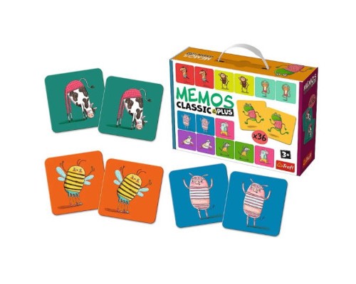 Настільна гра Trefl Мемо Класичні. Рухайся та грай (Memos Classic&plus. Move and play) (02271)