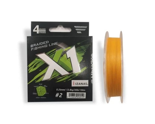 Шнур Favorite X1 PE 4x 150m 2.0/0.240mm 30lb/13.8kg Orange (1693.11.23)