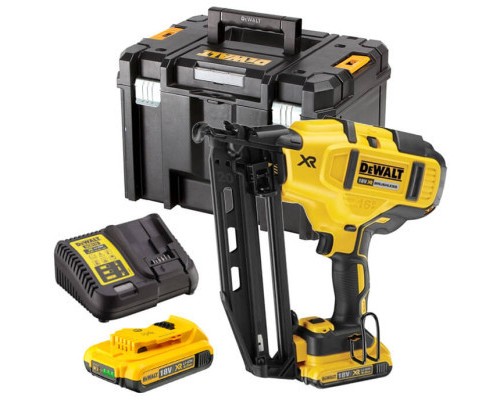 Цвяхозабивач DeWALT 18В, діаметр/довжина цвяха 1.25/54 мм, 2 АКБ, ЗП, кейс (DCN660D2)
