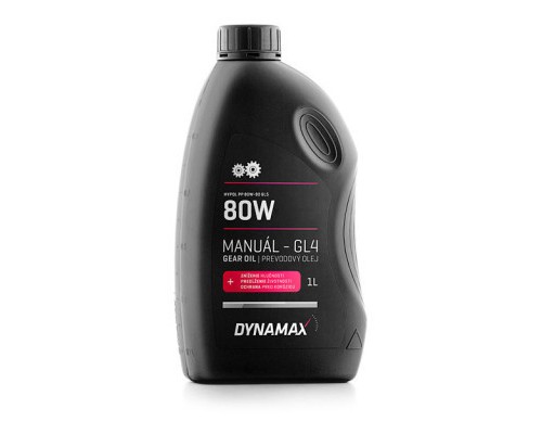 Трансмісійна олива DYNAMAX PP 80 SAE80W API GL-4 1л (501932)