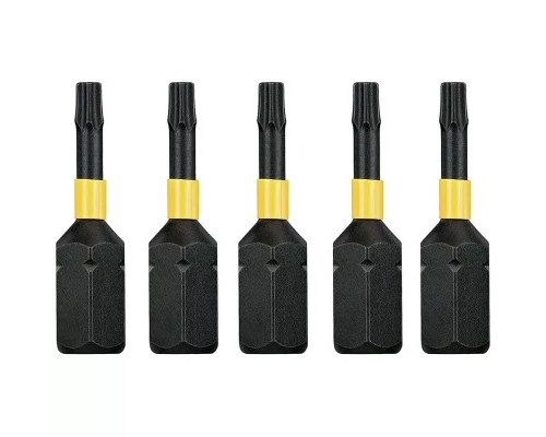 Набір біт DeWALT IMPACT TORSION, ударні, Torx, Т10, L = 25 мм, 5 шт (DT7379T)