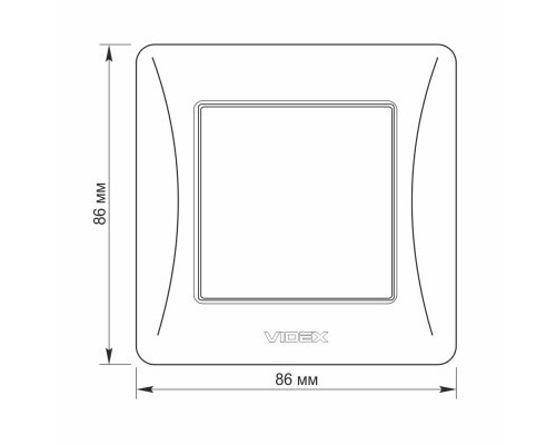 Вимикач Videx BINERA 1кл чорний графіт (VF-BNSW1-BG)