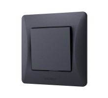 Вимикач Videx BINERA 1кл чорний графіт (VF-BNSW1-BG)