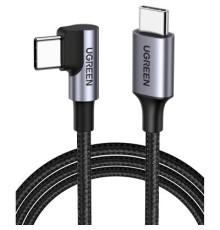 Дата кабель USB-C to USB-C 3.0m 60W US255 90-degree Angle Black Ugreen (80714)