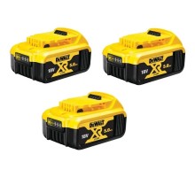 Акумулятор до електроінструменту DeWALT 18 В XR Li-lon 5Ah, 3 шт., 1.94 кг (DCB184P3)