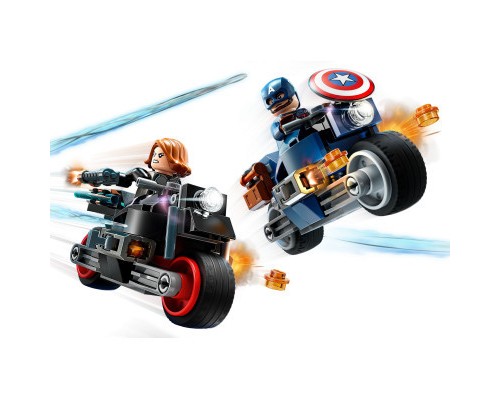 Конструктор LEGO Marvel Мотоцикли Чорної Вдови й Капітана Америка 130 деталей (76260)